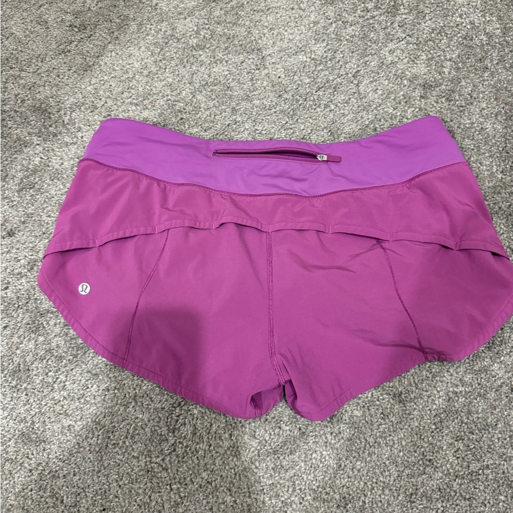 Lululemon Speed Up Shorts Fuchsia Purple